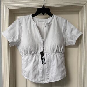 NWT TA3 Short Sleeve Corsety Top, 2X